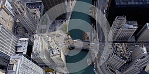 Aerial View of Chicago River 804795