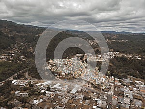 Aerial view of Chichicastenango