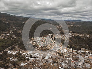 Aerial view of Chichicastenango photo