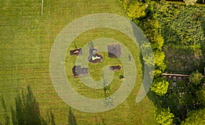 Aerial View of a children\'s park, Kent, UK