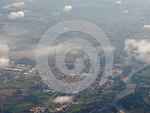 Aerial view of Chivasso