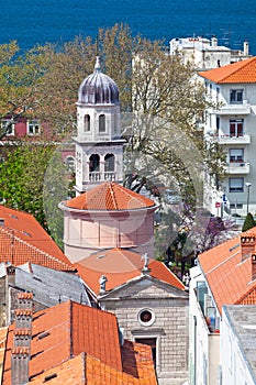 Aerial view of the Church of Our Lady of Health in Zadar