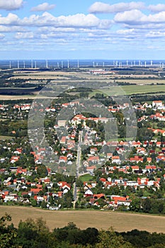 Aerial view of city