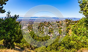 Aerial view of the city of Berkeley California