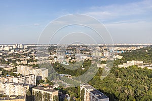 Aerial view of City Buildings during daytime. Urban housing development. Urban landscape