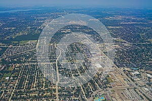 Aerial view of City of Dallas