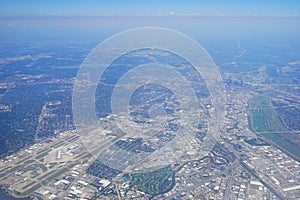 Aerial view of City of Dallas