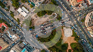 Aerial view of the city of Dar es Salaam