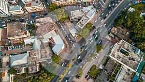 Aerial view of the city of Dar es Salaam