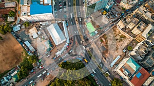 Aerial view of the city of Dar es Salaam