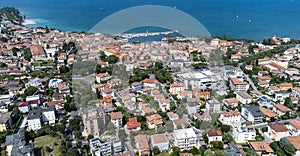 aerial view of the city Desenzano del Garda 02