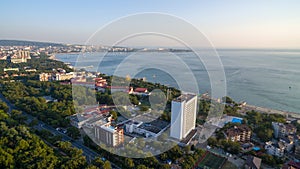 Aerial view of the city of Gelendzhik. Krasnodar region. Russia