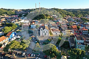 Aerial view of the city of Itacare in the state of Bahia in Brazil