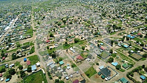 Aerial view of the city of Juba, South Sudan