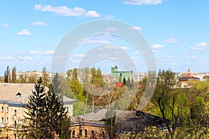 Aerial view on city Kremenchug in Ukraine