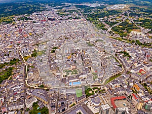 Aerial view on the city Lugo. Galicia. Spain photo