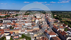 aerial view of the city lutherstadt wittenberg, saxony-anhalt photo