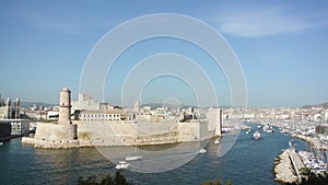 Aerial view of the city of Marseille, France