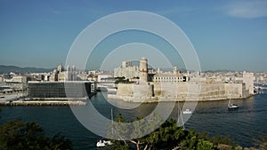 Aerial view of the city of Marseille, France