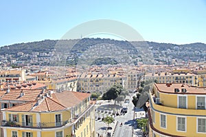 Aerial view of city of Nice