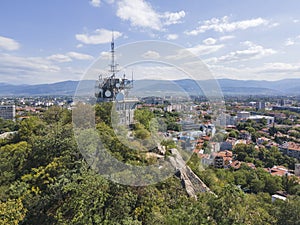 Aerial view of City of Plovdiv, Bulgaria