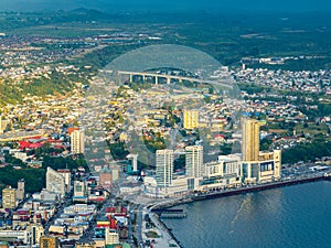 Aerial view of the city of Puerto Montt photo