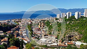 Aerial view of the city. Rijeka, Croatia