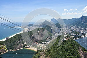 Aerial view of the city of rio de janeiro photo