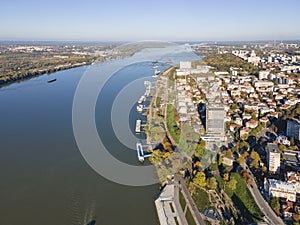 Aerial view of City of Ruse, Bulgaria