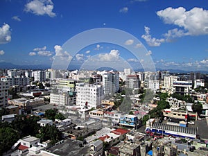 Aerial view of the city of Santo Domingo, Dominican Republic