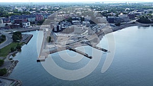 Aerial view of city Tallinn Estonia