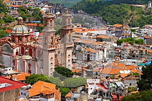 Aerial view of the city of taxco, in Guerrero IX