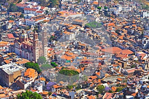 Aerial view of the city of taxco, in Guerrero, mexico IV