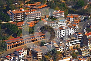 Aerial view of the city of taxco, in Guerrero, mexico VII