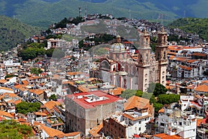 Aerial view of the city of taxco, in Guerrero VIII