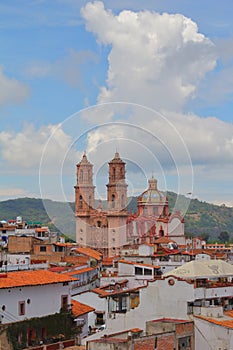 Aerial view of the city of taxco, in Guerrero XXI