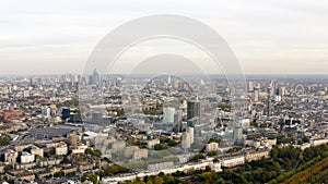 Aerial view cityscape of London urban residential neighborhood photo