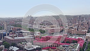 Aerial view cityscape Yerevan Armenia.