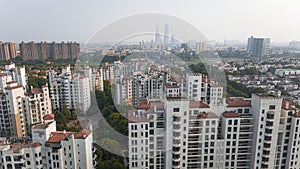 Aerial view of the cityscape of Zhang Jiang