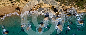 Aerial view of cliffs in Cadiz