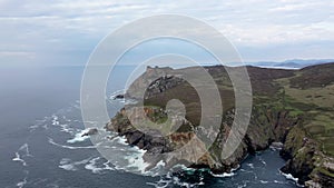 Aerial view of the Cliffs at Horn Head, Dunfanaghy - County Donegal, Ireland