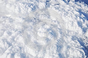 Aerial view of cloud texture