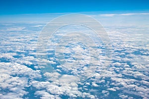 Aerial view of cloudscape