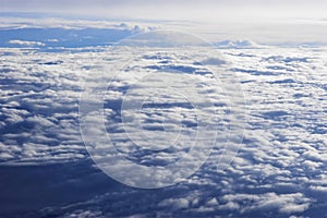 Aerial view of cloudscape