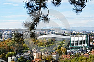 Aerial view of Cluj Napoca