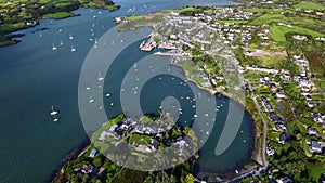 Aerial view of the coastal village of Baltimore, West Cork in Ireland