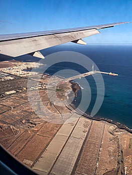 Aerial view coastline of Grand Canary Island, Gran Canaria,