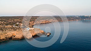 Aerial Agioi Anargyroi Chapel, Cavo Greco, Cyprus photo