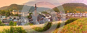 Aerial view of Cochem, Germany photo