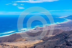 Vista aérea de Playa sobre el canario islas 